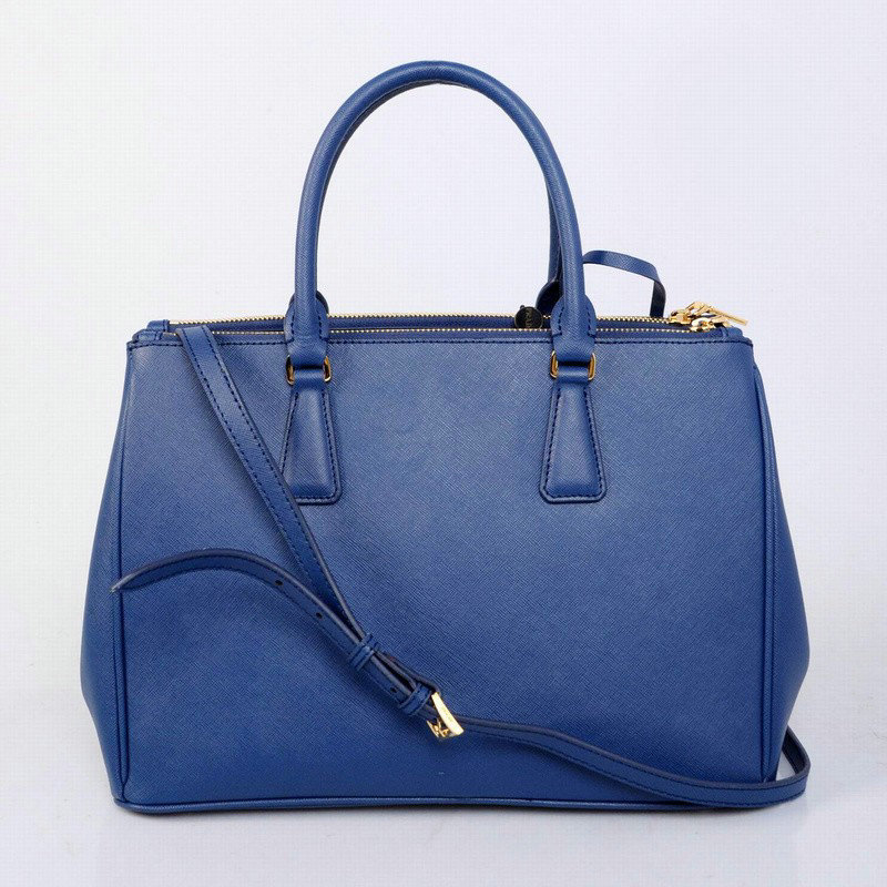 2014 Prada saffiano calfskin 33cm tote BN2274 roya blue